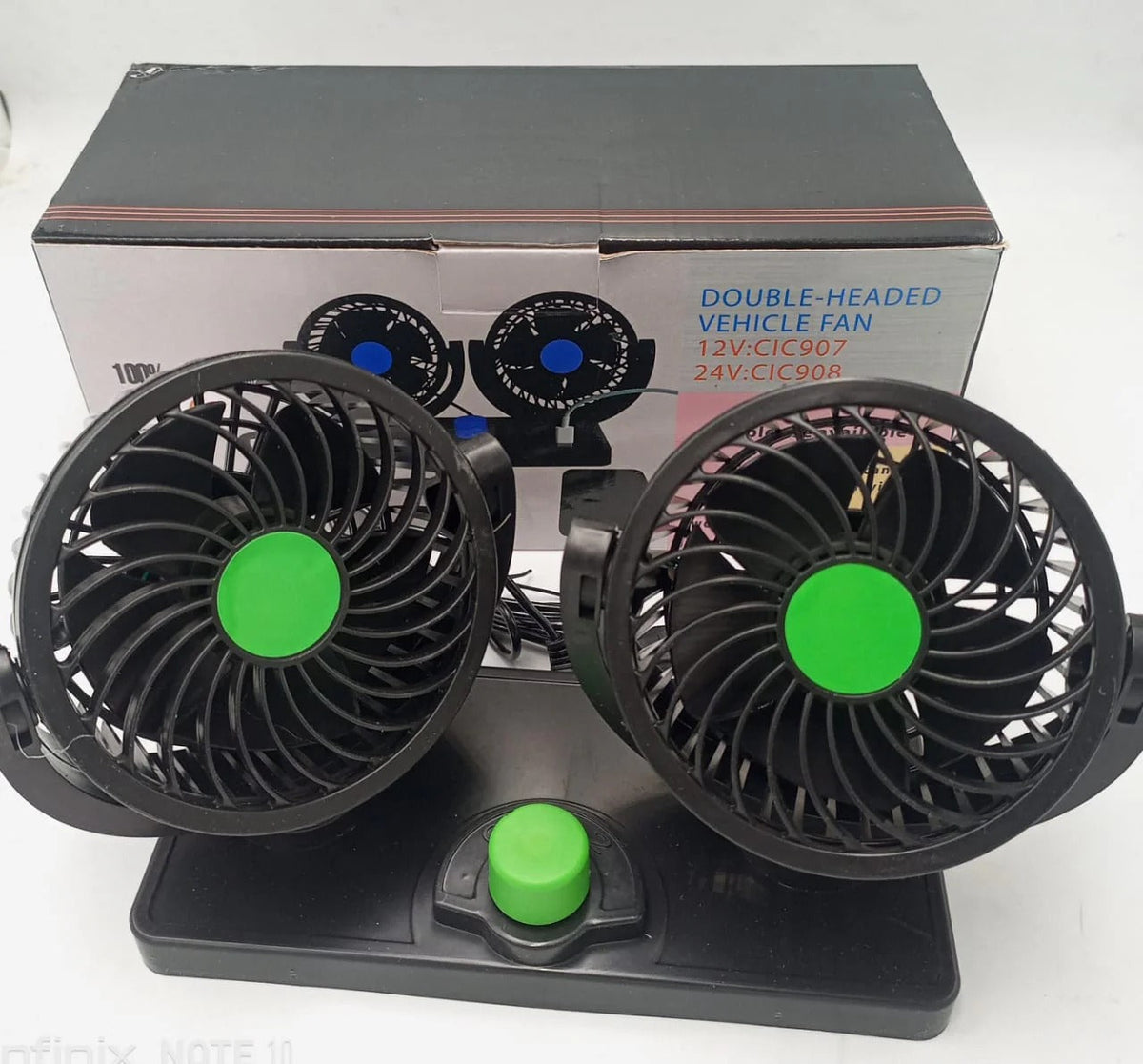 Portable Car Fan πβοΈ | 360Β° Rotatable Electric Cooling Fan with Adhesive Base & Low Noise